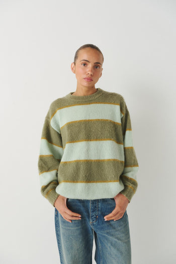 PREORDER - STRIPED MOHAIR KNIT JUMPER
