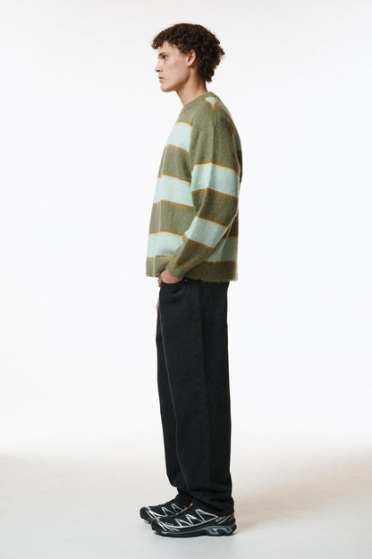 STRIPED MOHAIR KNIT JUMPER